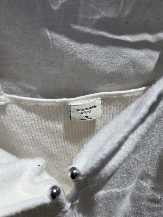 Abercrombie & Fitch Tops - Abercrombie & Fitch White Ribbed Body Suit